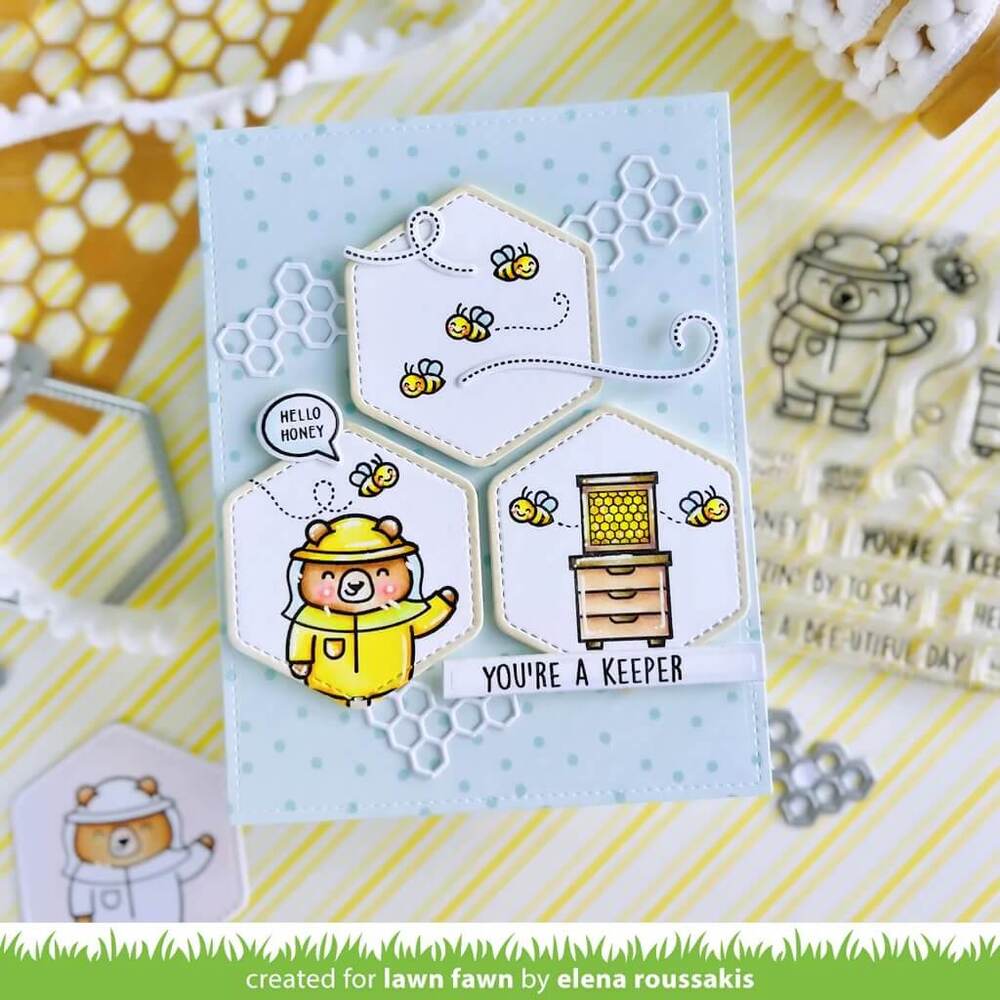 Lawn Fawn - Clear Stamps - You're a Keeper LF3136