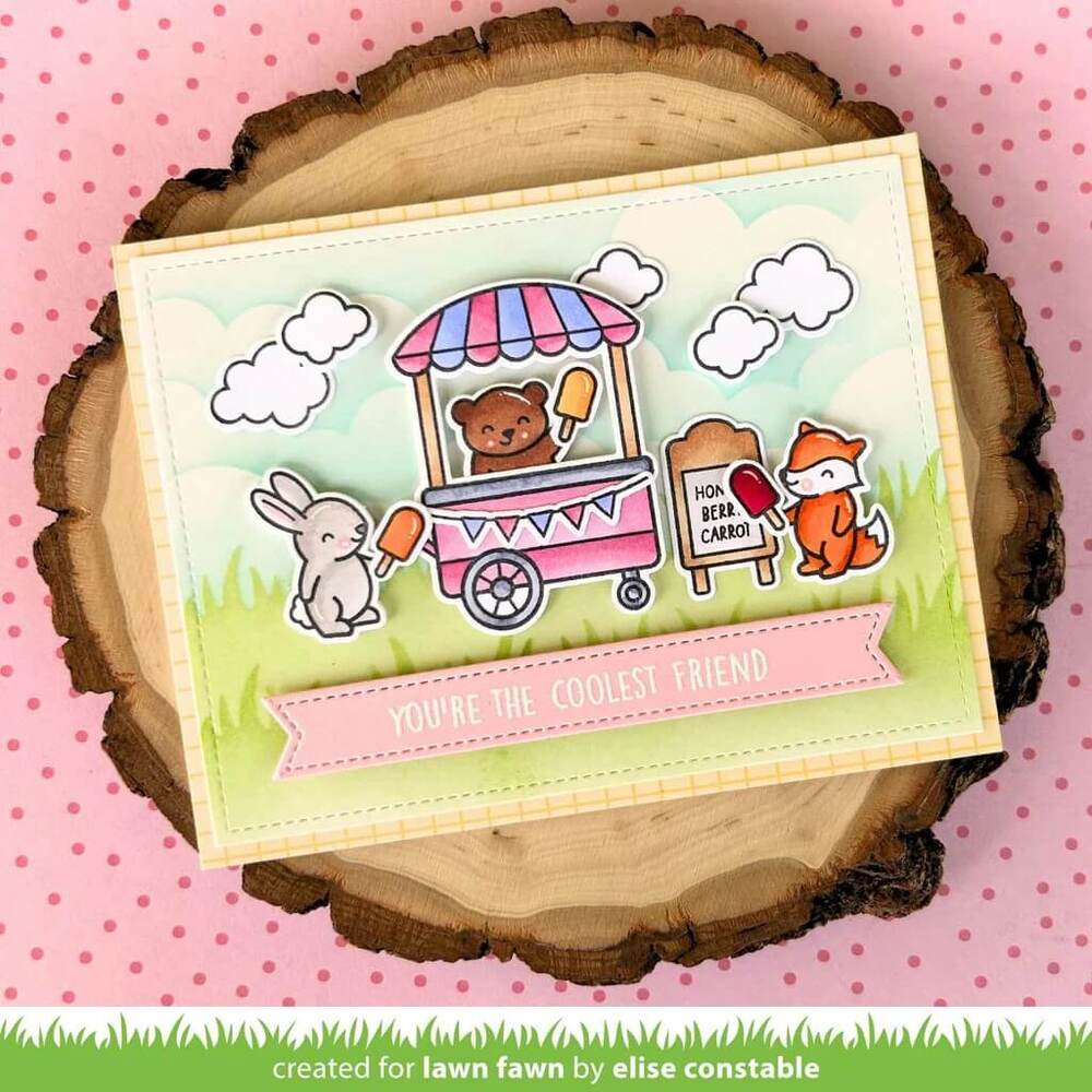 Lawn Fawn - Clear Stamps - Treat Cart LF3408