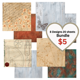 Couture Creations 12x12 Double Sided Paper - Steampunk Dreams 20 pk Bundle