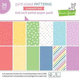 Lawn Fawn Petite Paper Pack 6 x 6 - Pint-sized Patterns Summertime LF3406