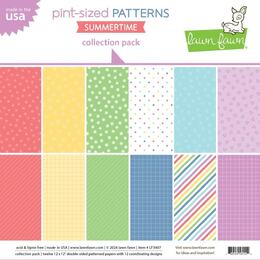 Lawn Fawn 12x12 Paper Pack - Pint-sized Patterns Summertime LF3407