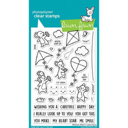 Lawn Fawn - Clear Stamps - Whoosh, Kites! LF3417