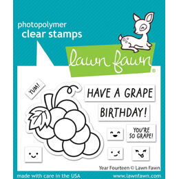 Lawn Fawn - Clear Stamps - Year Fourteen LF3425