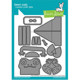 Lawn Fawn Dies - Tiny Gift Box Lizard and Snake Add-On LF3444
