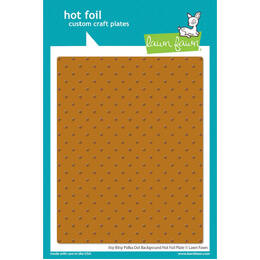 Lawn Fawn Hot Foil Plate - Itsy Bitsy Polka Dot Background LF3452