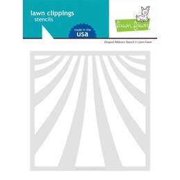 Lawn Fawn Clippings Stencils - Draped Ribbons LF3454