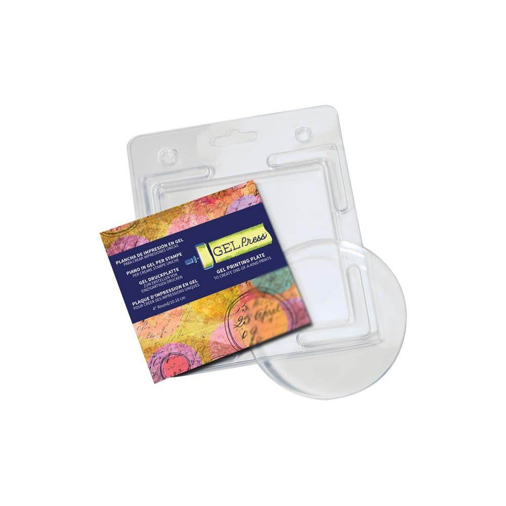 Gel Press Gel Printing Plate Circle 4" 10806-4