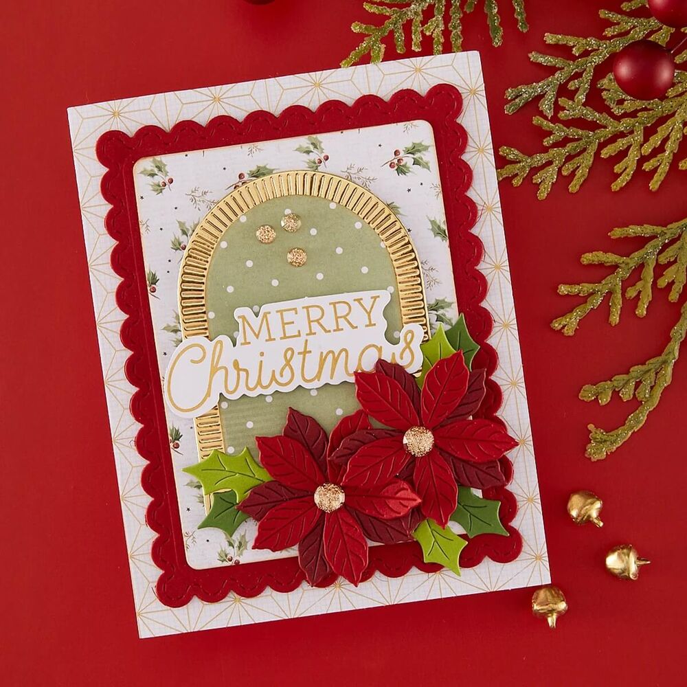 Spellbinders - Rosie's Studio Sleigh Bells Ring Cardstock Diecut Ephemera - Sentiments 169398