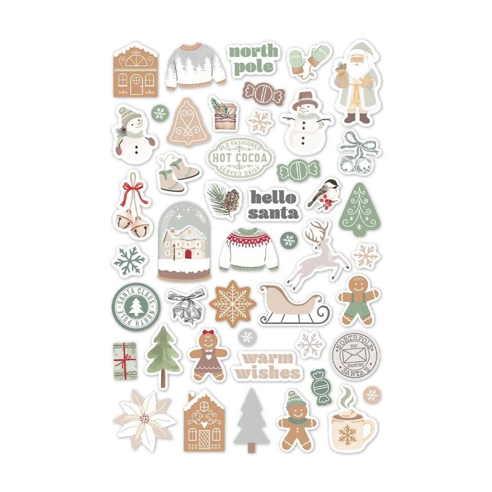Spellbinders - Rosie's Studio Sleigh Bells Ring Puffy Stickers 169426