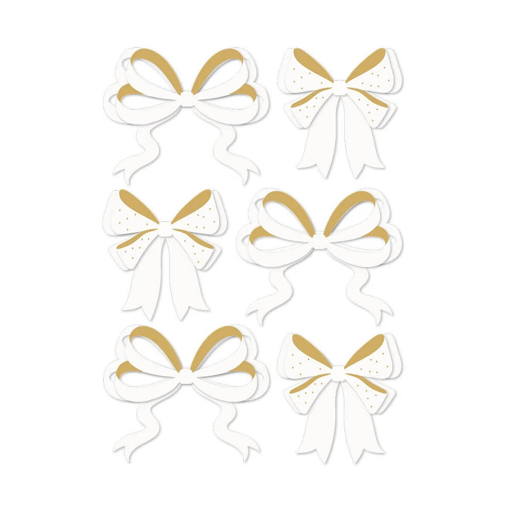 Spellbinders - Rosie's Studio Sleigh Bells Ring Bows Dimensional Acetate Stickers 169471