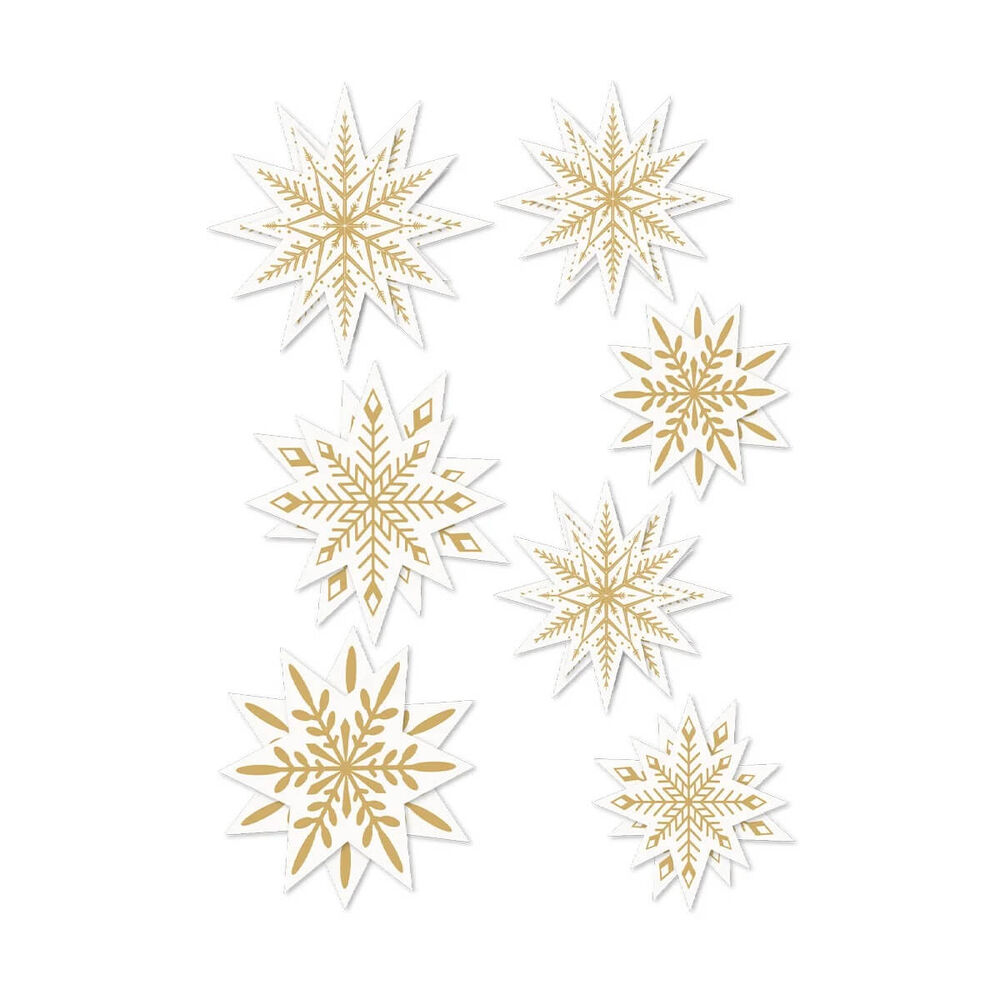 Spellbinders - Rosie's Studio Sleigh Bells Ring Stars Dimensional Acetate Stickers 169472
