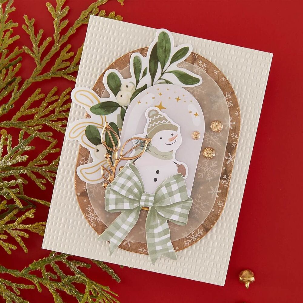 Spellbinders - Rosie's Studio Sleigh Bells Ring Clear Foliage Stickers 169473