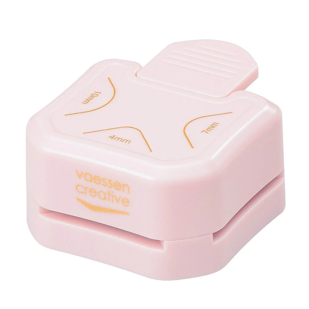 Vaessen Creative 3-in-1 Corner Punch (4-7-10mm) - Pink