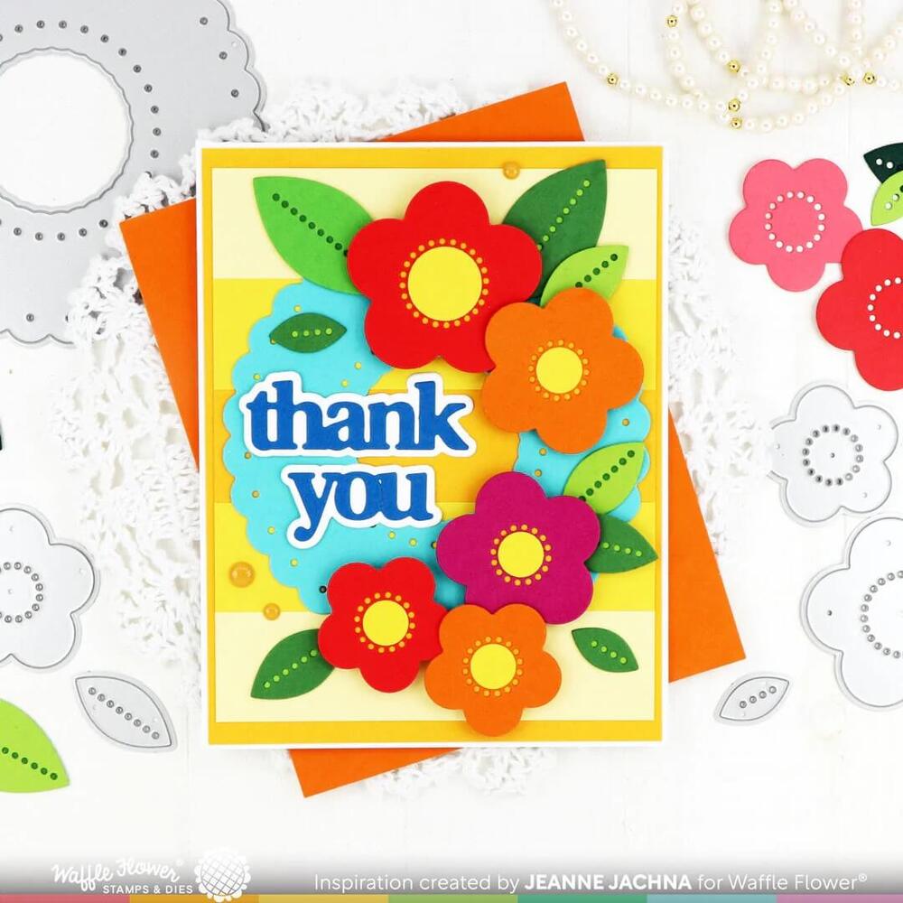 Waffle Flower Dies - Dotted Flowers 421402