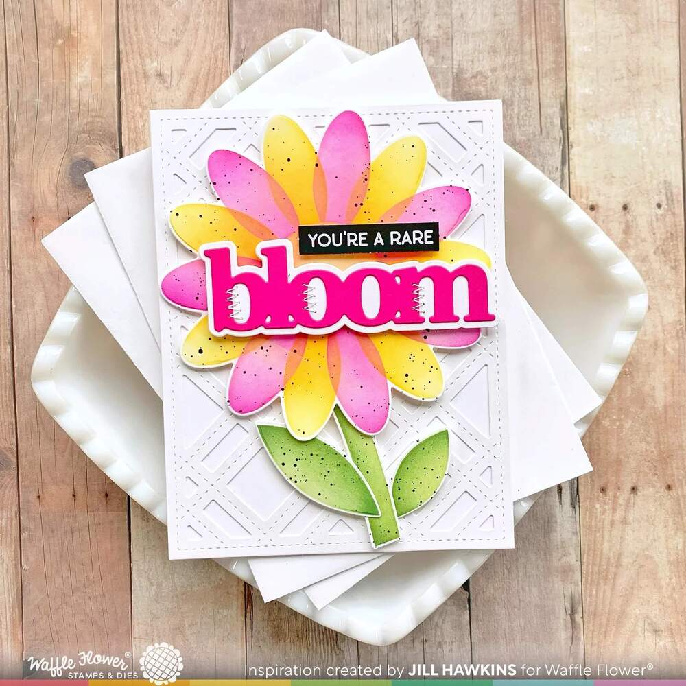 Waffle Flower Die-n-stencil - Oversized Daisy 421615