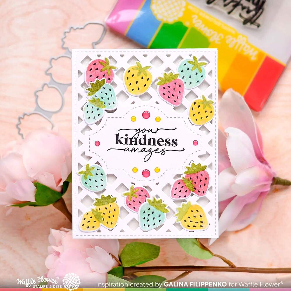 Waffle Flower Dies - Sweet Lattice Panel 421660