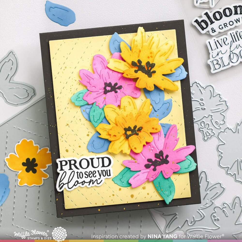 Waffle Flower Painted Flowers Layering Dies  421686