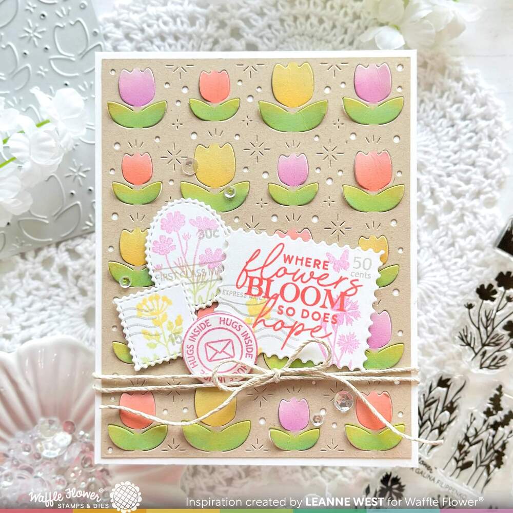 Waffle Flower Dies - Pop-up Tulips Panel 421688