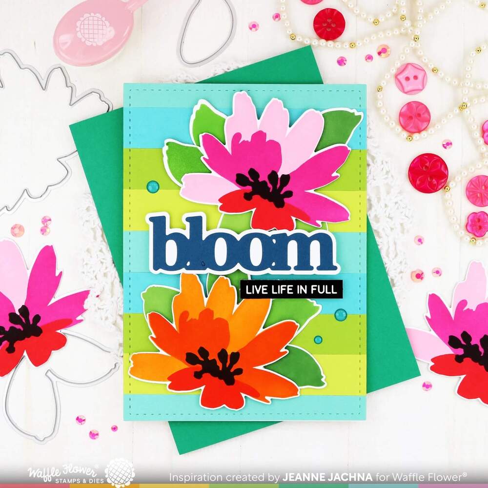 Waffle Flower Matching Dies - Painted Flower 421690