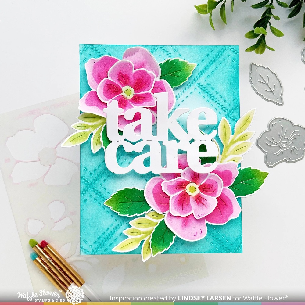 Waffle Flower Die-n-stencil - Layered Flower Duo 421756