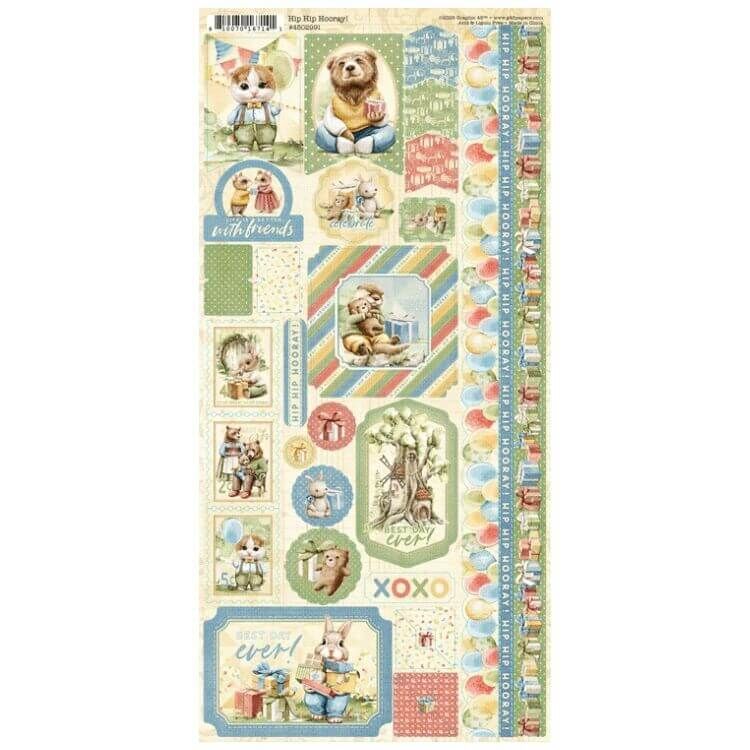 Graphic 45 Sticker Set - Hip Hip Hooray
