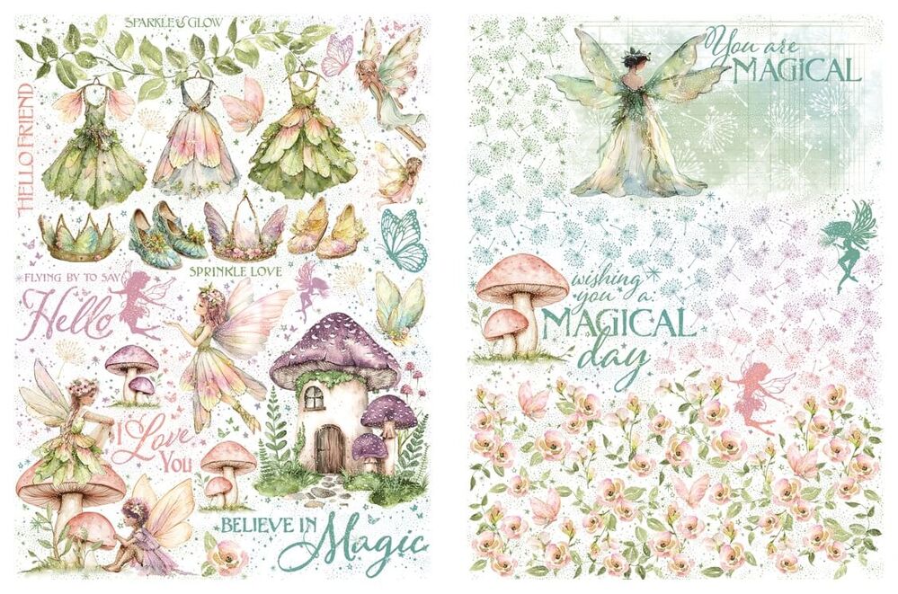 Graphic 45 Rub-On Transfers - Fairy Boutique