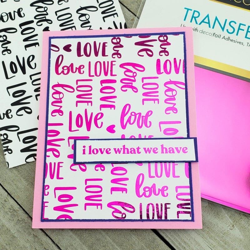 Deco Foil Transfer Sheets 6"x 6" 12/Pkg - Berry Crush