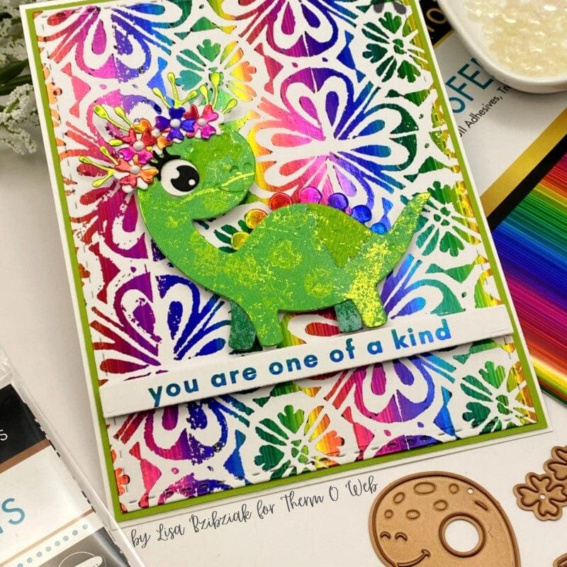 Deco Foil Transfer Sheets 6" x 6" 12/Pkg - Prismatic Rainbow