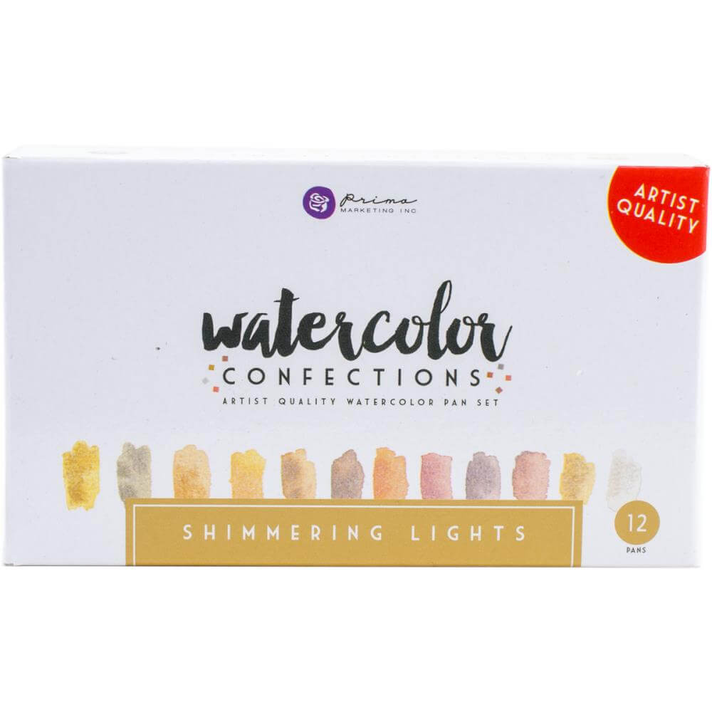 PRIMA MARKETING Watercolor Confections Watercolor Pans 12/Pkg - Shimmering Lights