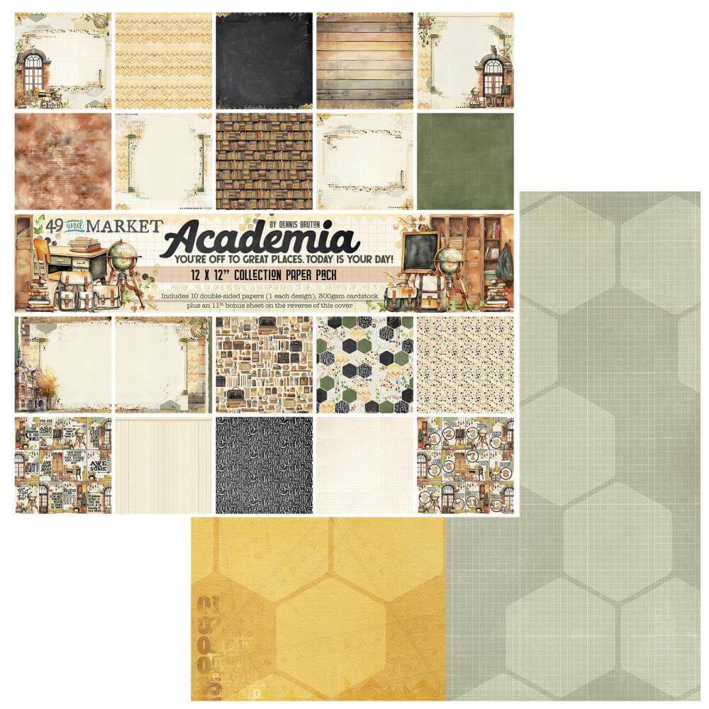 49 And Market Collection Pack 12"X12" - Academia