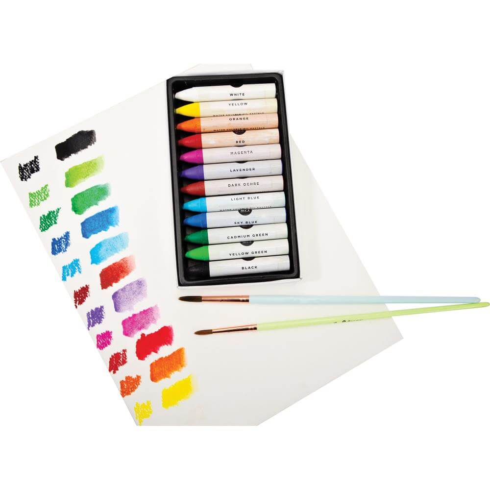 Prima Art Philosophy Water Soluble Oil Pastels 12/Pkg - Basics 631925