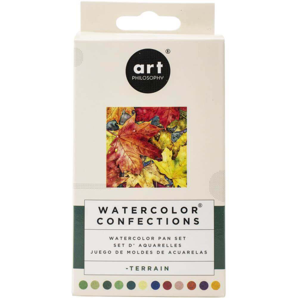 Prima Watercolor Confections Watercolor Pans 12/Pkg - Terrain 639785