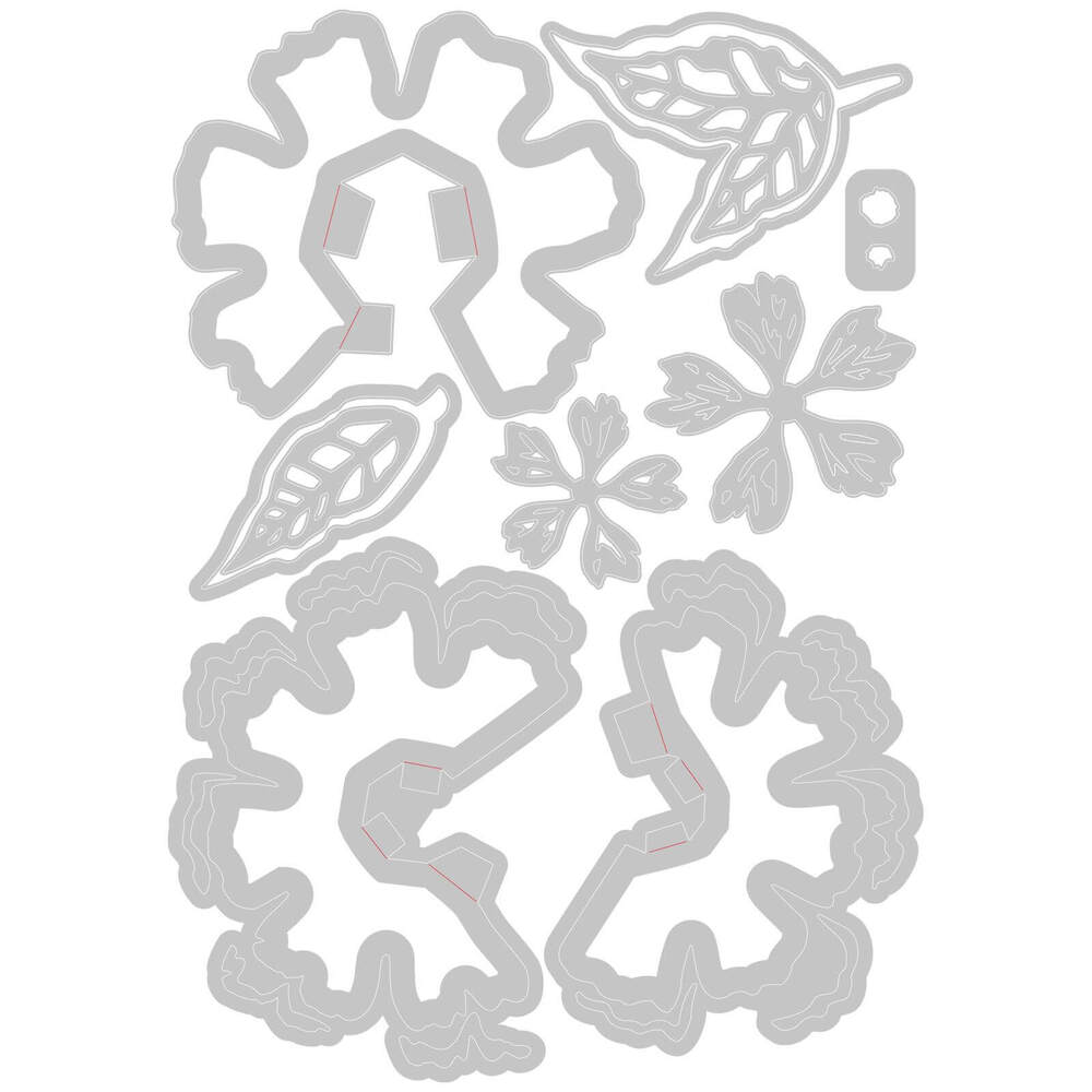 Sizzix Thinlits Die Set (10Pk) - Pop-Up Flower 665188