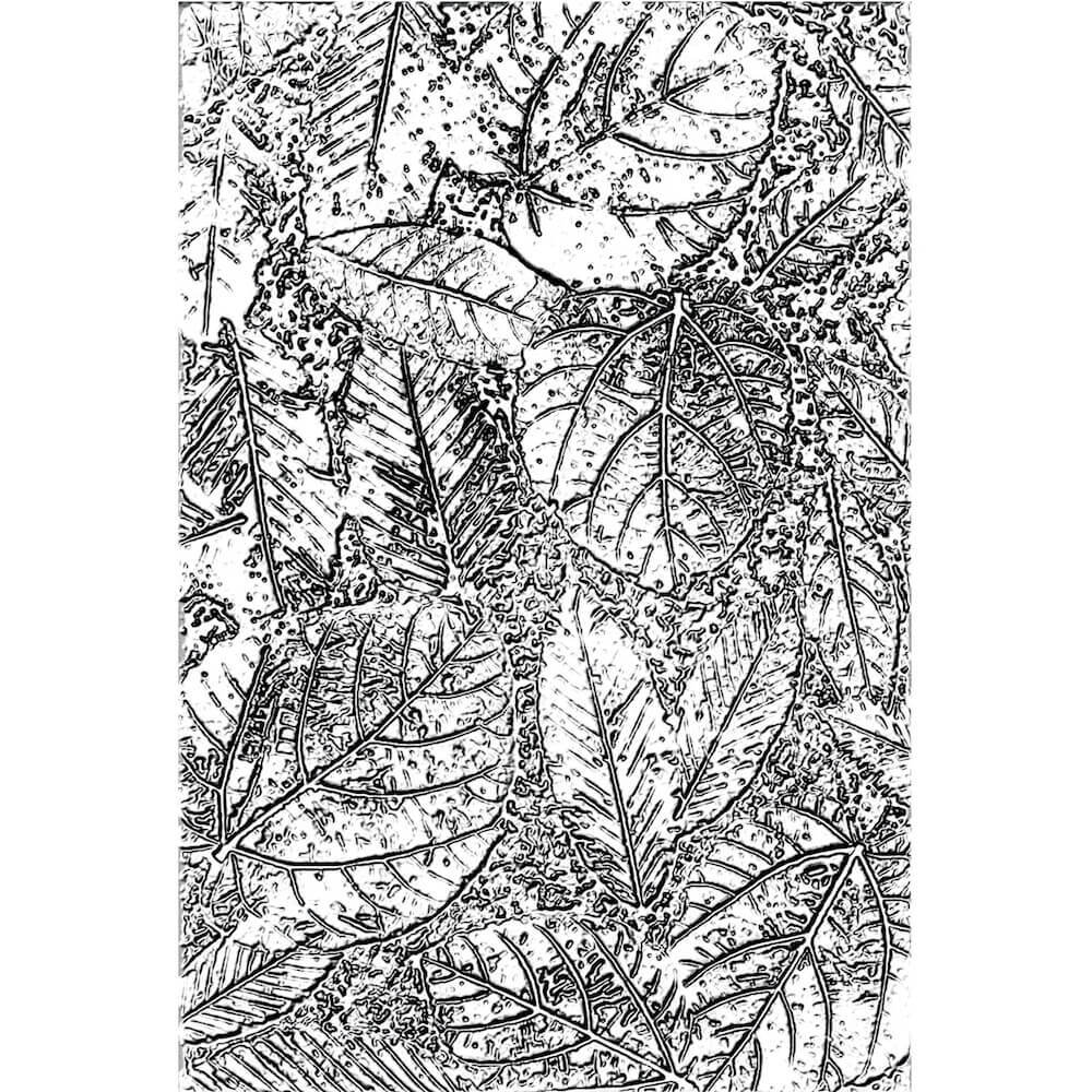 Sizzix 3-D Texture Fades Embossing Folder - Foliage by Tim Holtz 665252