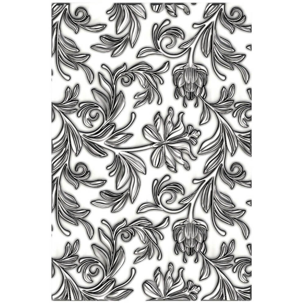 3-D Texture Fades Embossing Folder - Mini Botanical by Tim Holtz