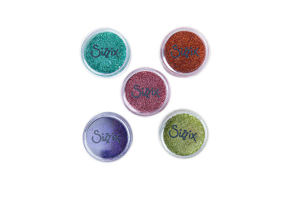 Sizzix Making Essential - Biodegradable Fine Glitter, Muted Assortment, 12g per pot, 5Pk (Multi-Pack) 665683