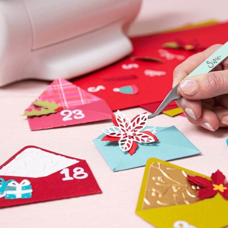 Sizzix Thinlits Die Set 13PK - Festive Envelope by Lisa Jones 665946