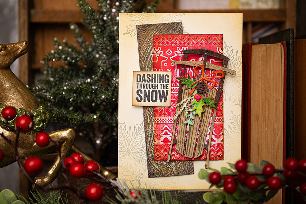 Sizzix Thinlits Die Set 12Pk - Vintage Sled by Tim Holtz 666339
