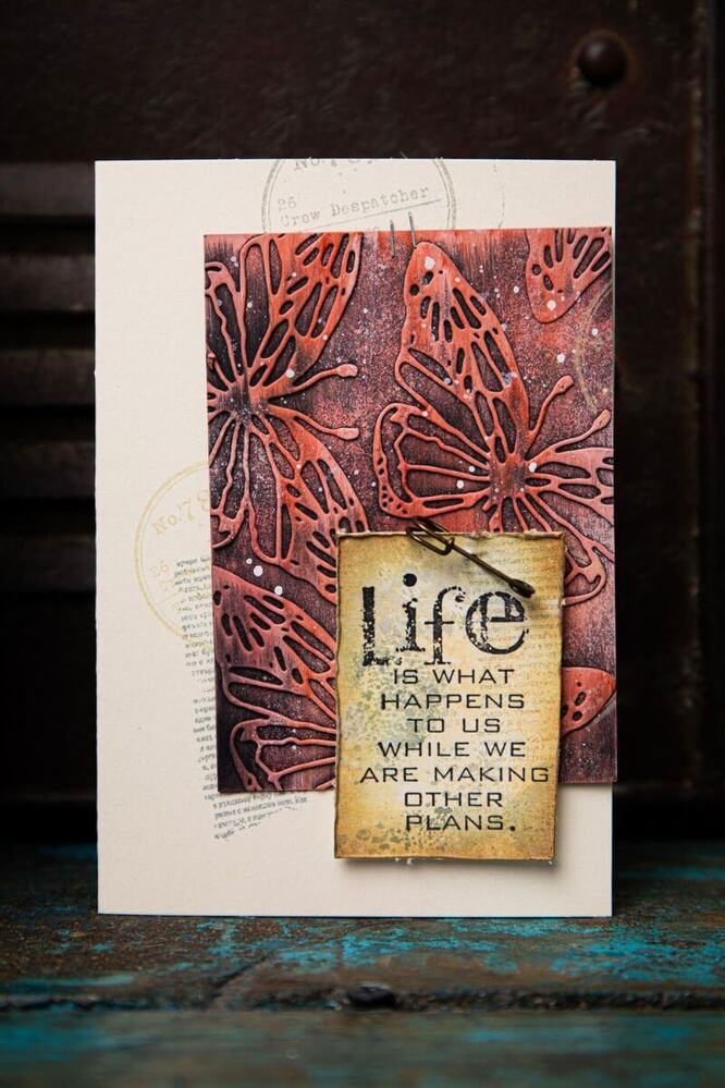 Sizzix Thinlits Dies 4/Pkg - Vault Scribbly Butterfly By Tim Holtz 666564