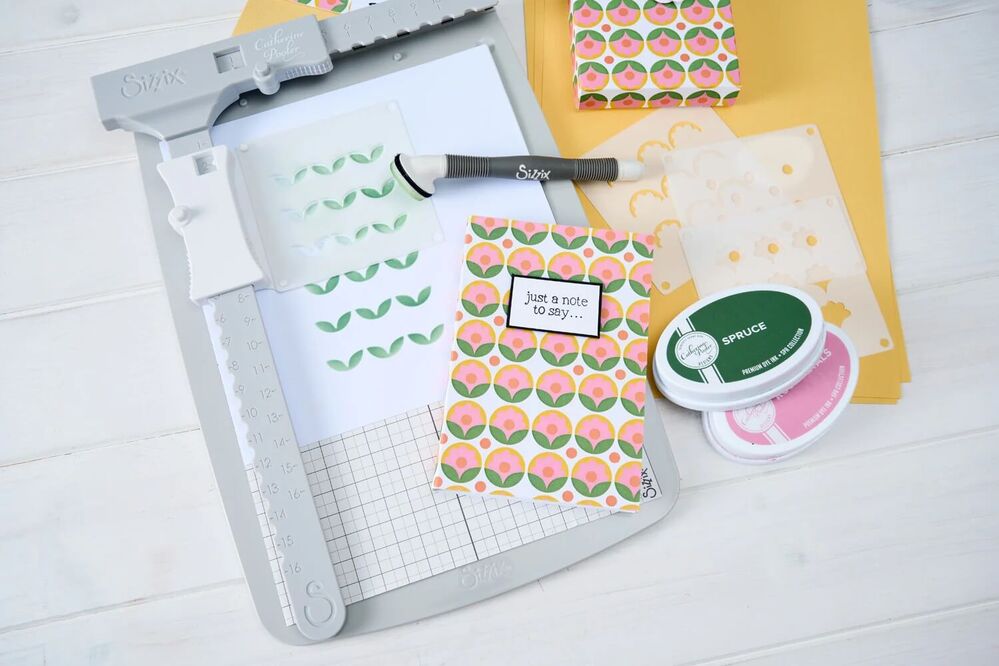 Sizzix Layered Stencils 4/Pkg - Daisy by Catherine Pooler 667113