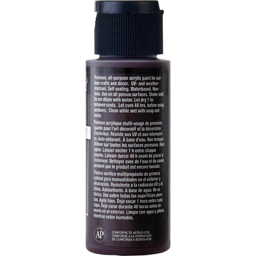 Plaid FolkArt Outdoor Opaque 2oz/ 59ml - Burnt Umber