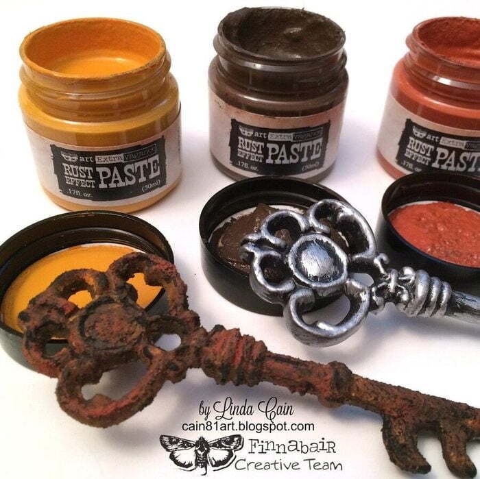 Finnabair Art Extravagence Rust Effect Paste 50ml Jars 3/Pkg - 3 Colors