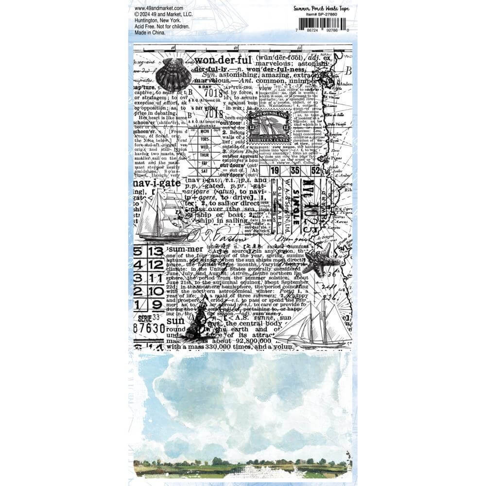 49 And Market Washi Sheets - Summer Porch
