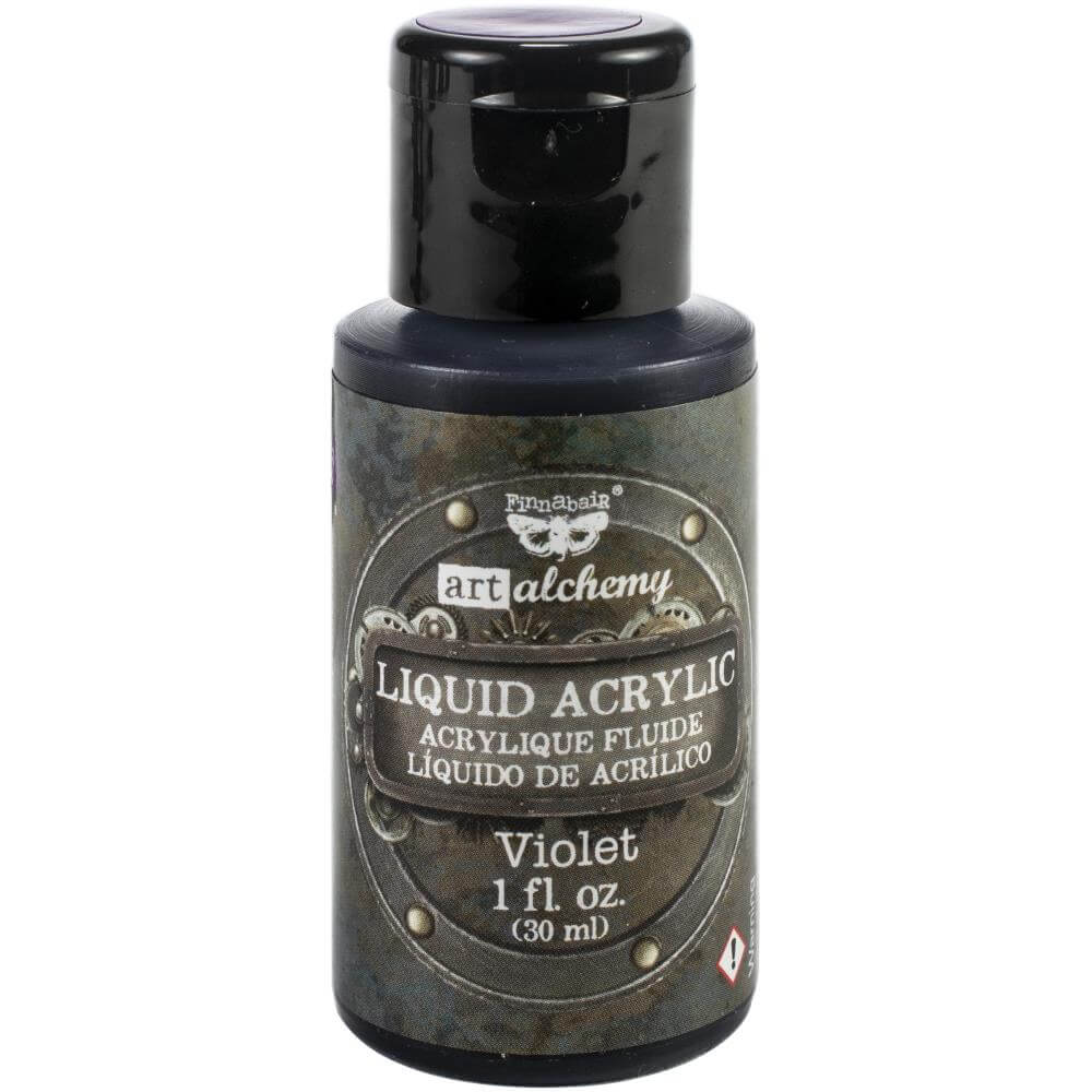 Finnabair Art Alchemy Liquid Acrylic Paint 1 Fluid Oz - Violet