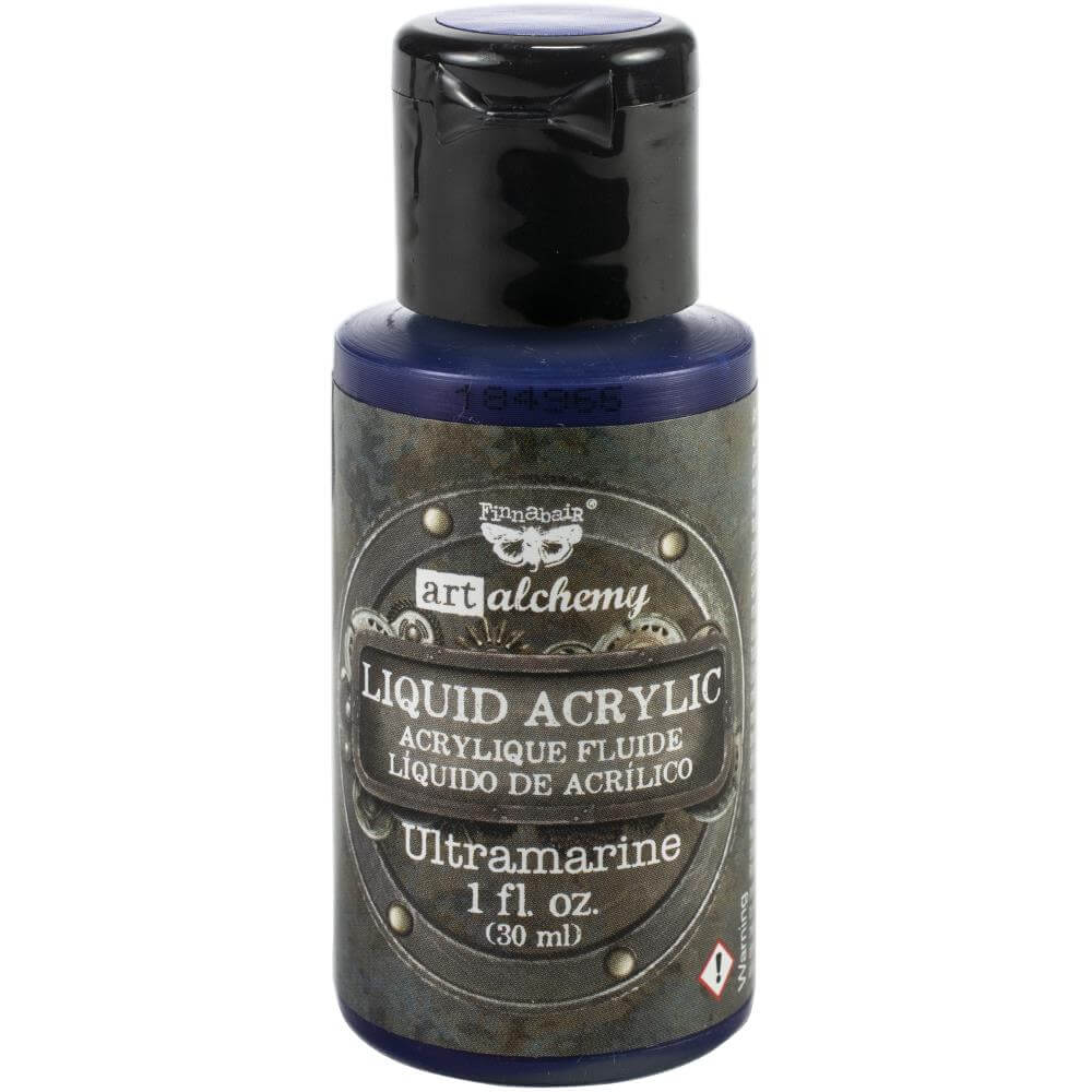 Finnabair Art Alchemy Liquid Acrylic Paint 1 Fluid Oz - Ultramarine