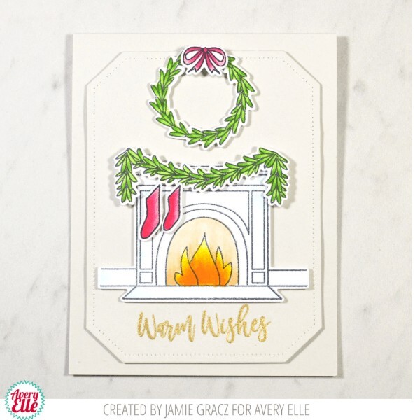 Avery Elle Clear Dies & Stamps Bundle - Fireside 1825