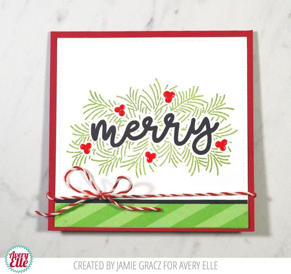 Avery Elle Clear Dies &  Stamp Bundle - Peaceful Pines 1828