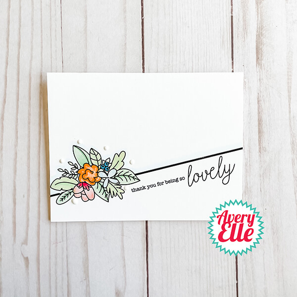 Avery Elle Clear Stamp - Lovely AE2115