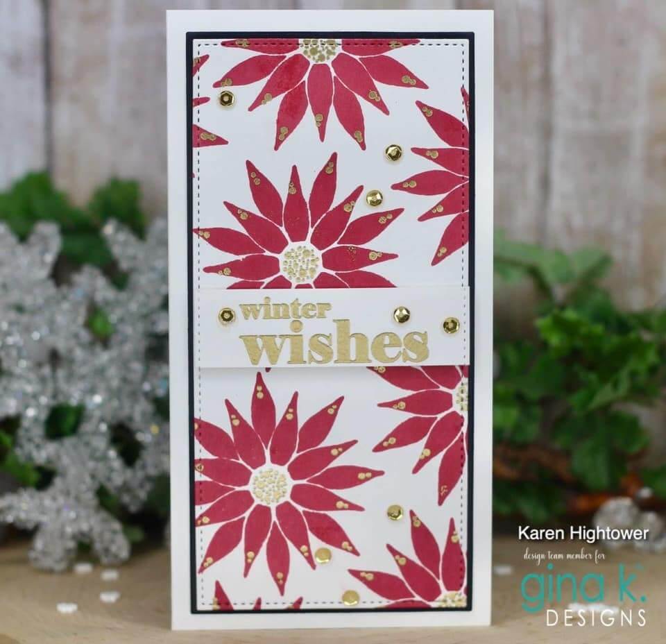 Gina K Designs Stamps - Star Flower