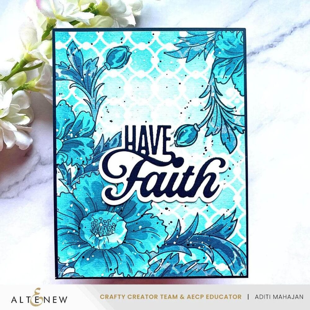 Altenew Stencil - Linked Spots & Dots Background ALT10591